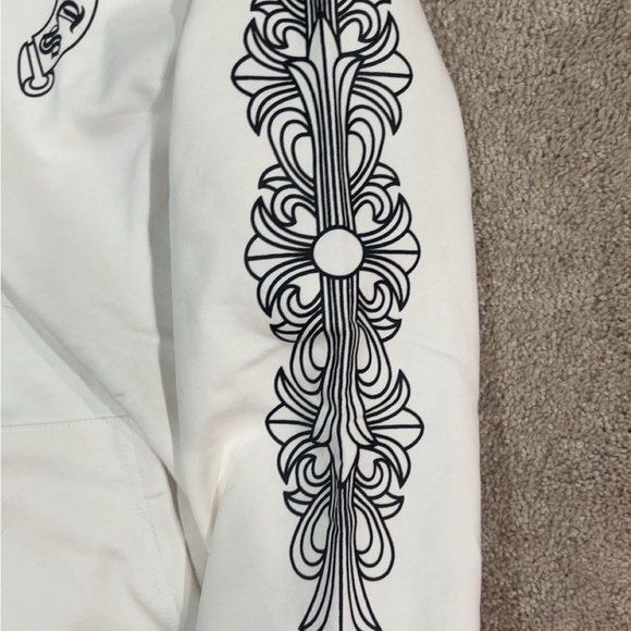 chrome of hearts white hoodie zip up - Picture 5 of 6